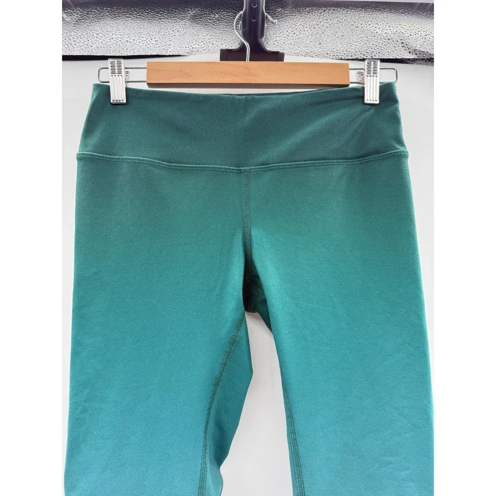 Alo Yoga Airbrush Gradient‎ Leggings Women's Small Evermint Mid Rise Stretch